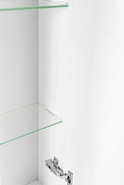 Stella Polare Зеркальный шкаф Кармела 65/С люкс белое серебро – фотография-8